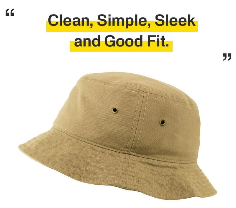 KBETHOS KBM-500 KHK L/XL Unisex Washed Cotton Bucket Hat Summer Outdoor Cap - 5. Khaki, Large-X-Large - Image 4
